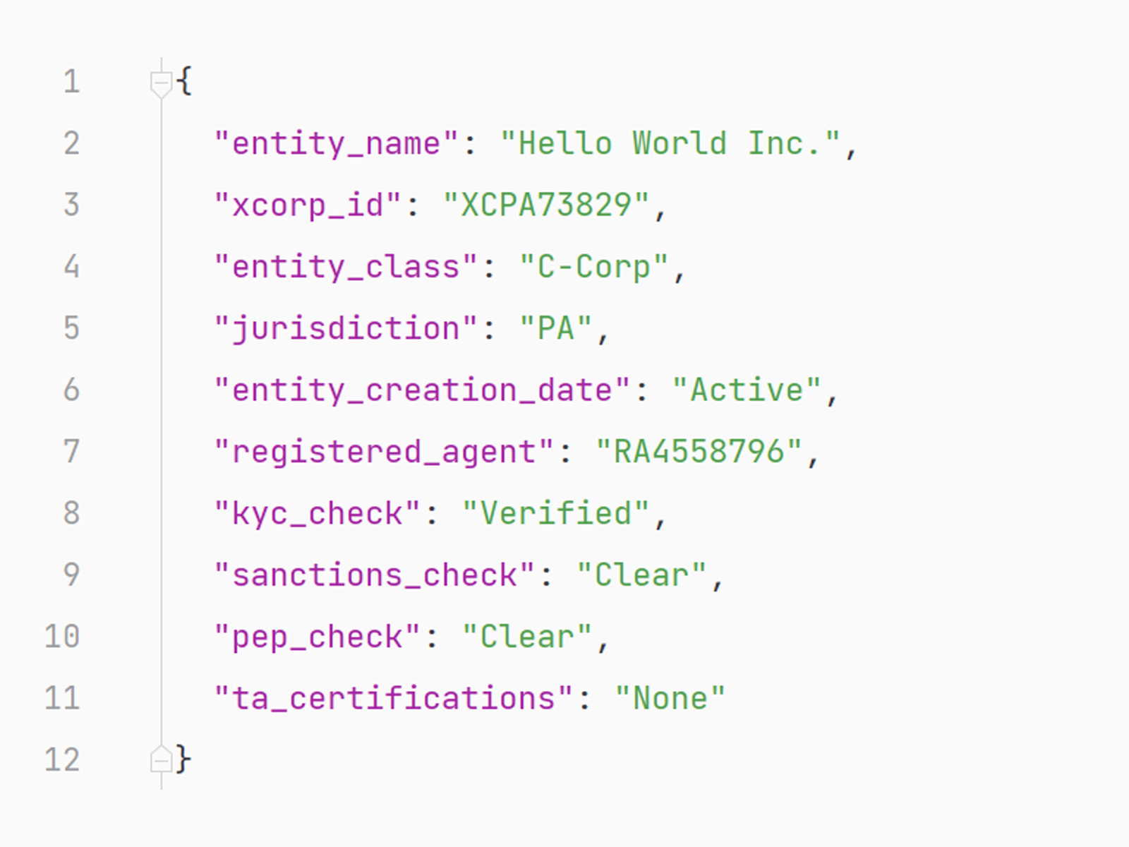 x corporations api
